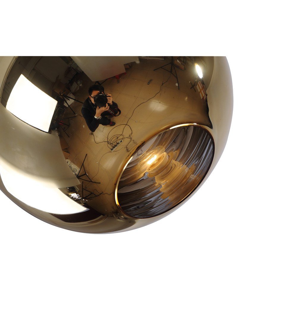 Mirror Ball Shade Pendant Lamp - Gold - Reproduction
