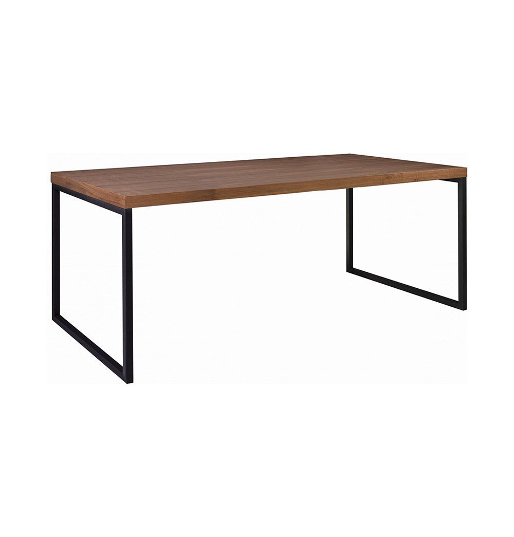 8 Seater Wood Metal Dining Table - Brent | Modern, Mid-Century & Scandinavian | GFURN