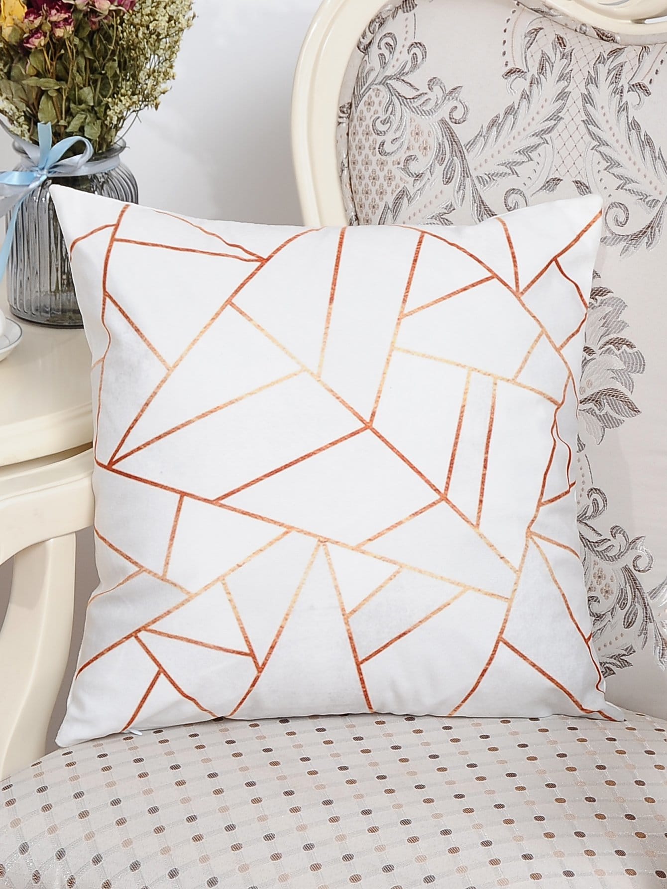 Geometric Pattern Cushion Cover