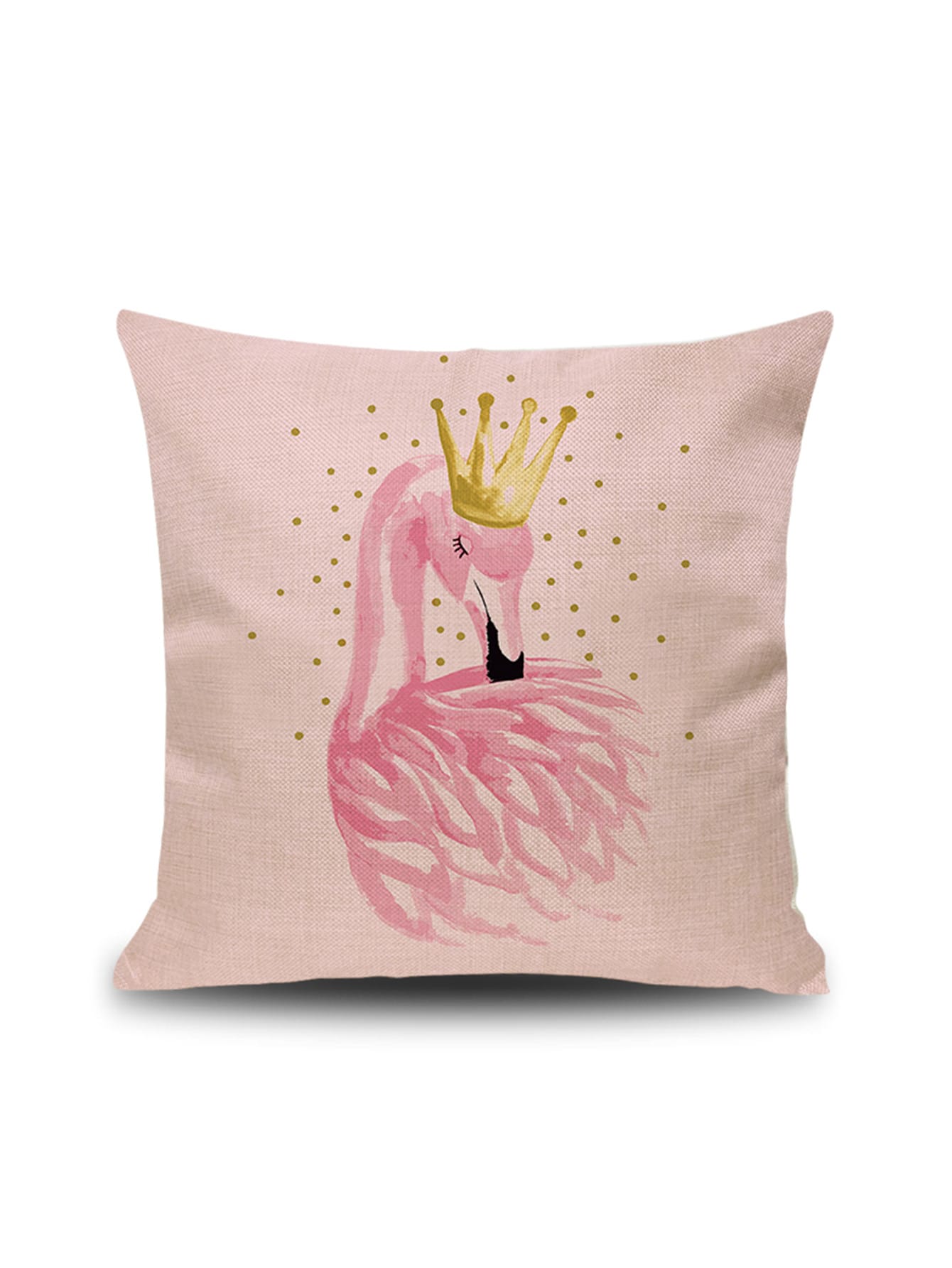 Flamingo Print Cushion Cover