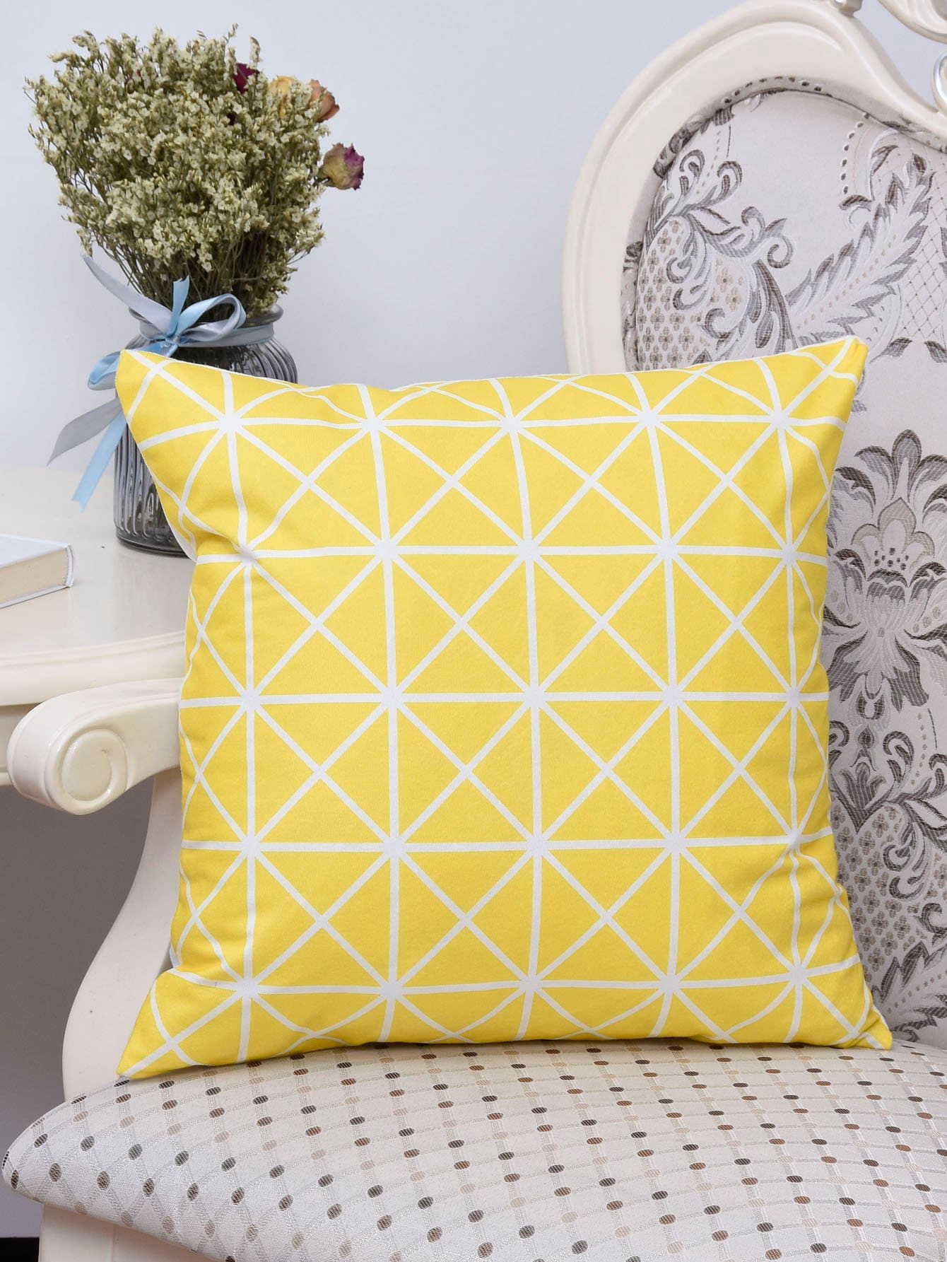 Geometric Print Cushion Cover