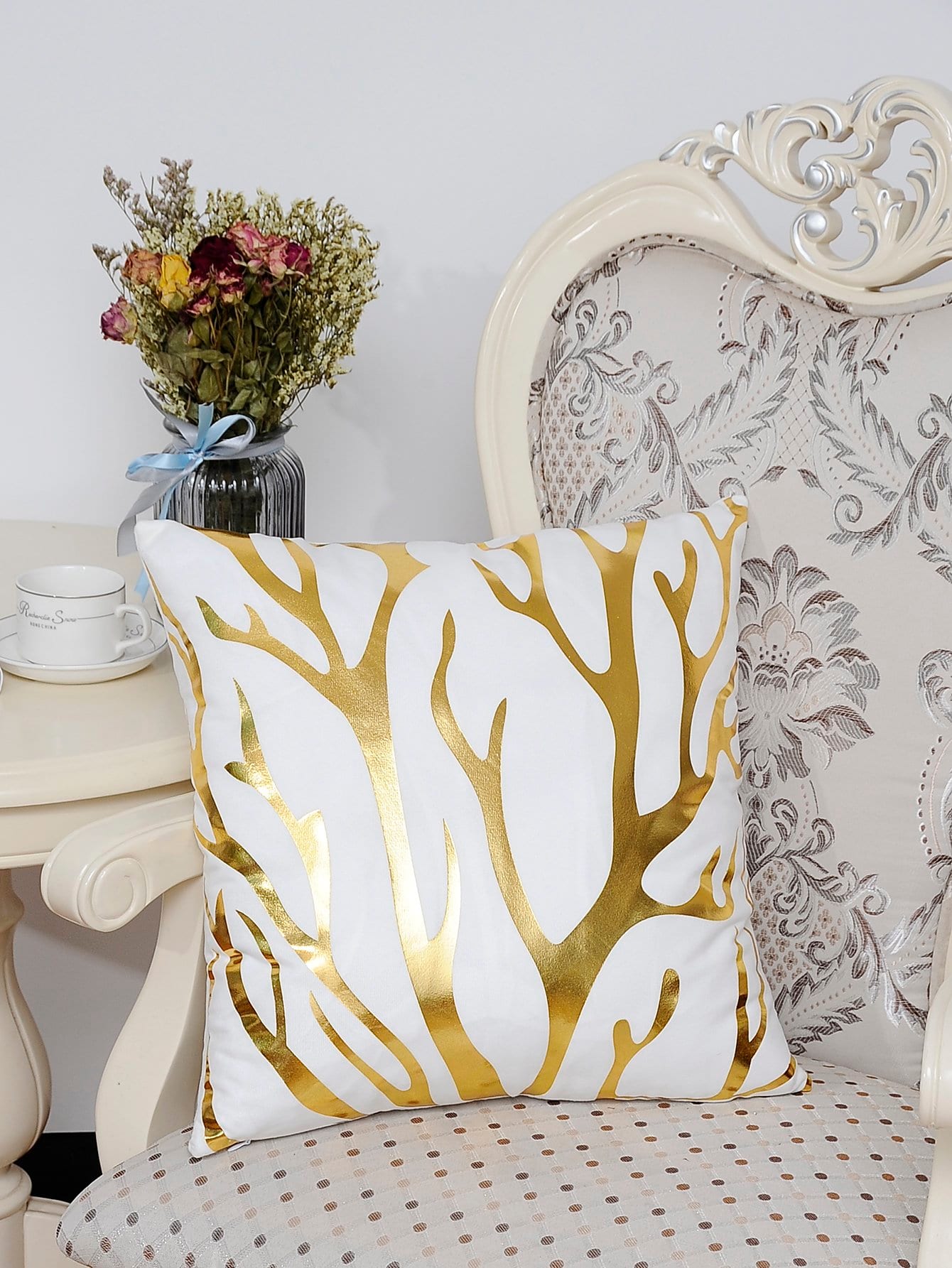 Branch Pattern Cushion Cover