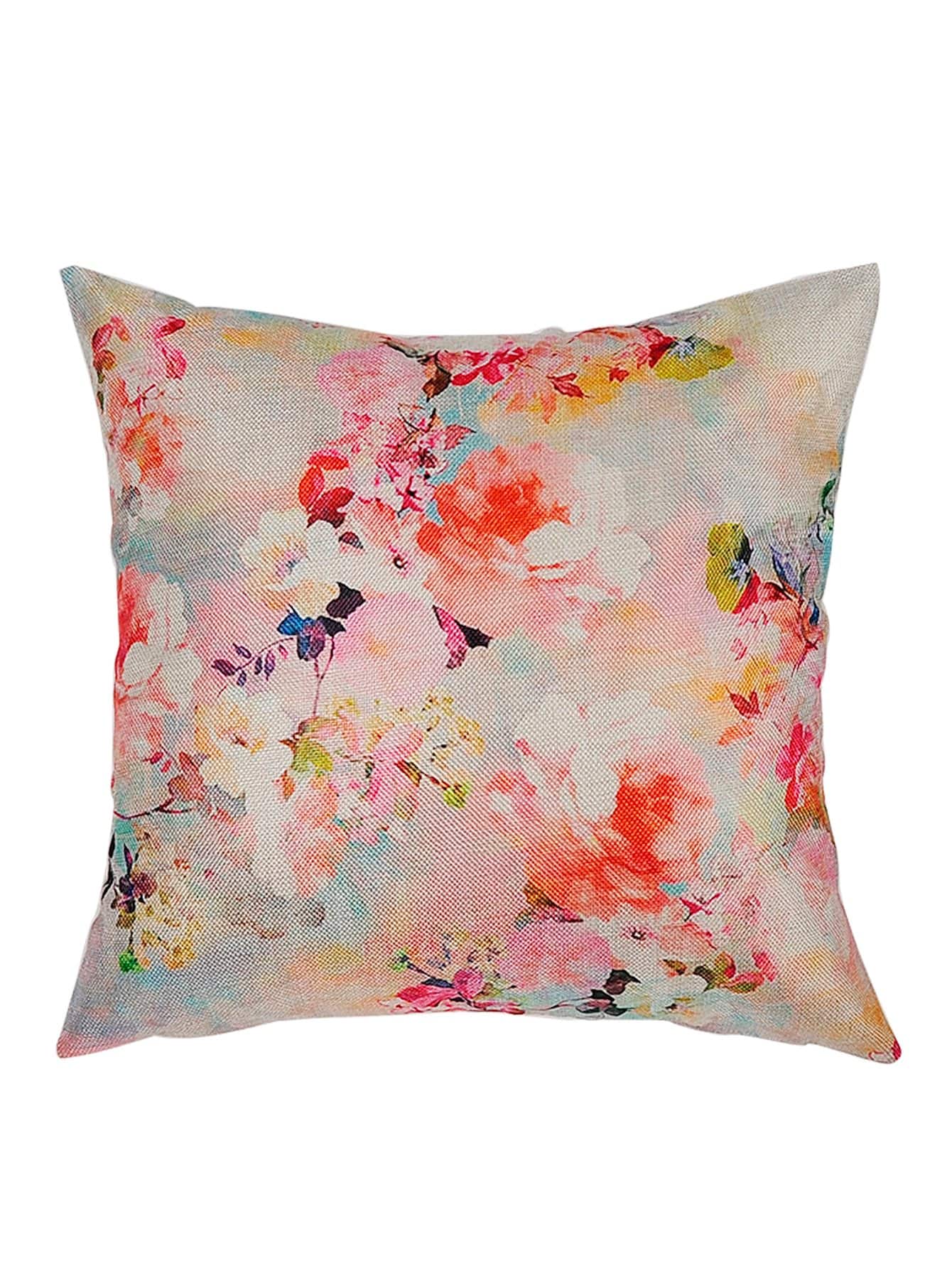 Floral Pattern Cushion Cover