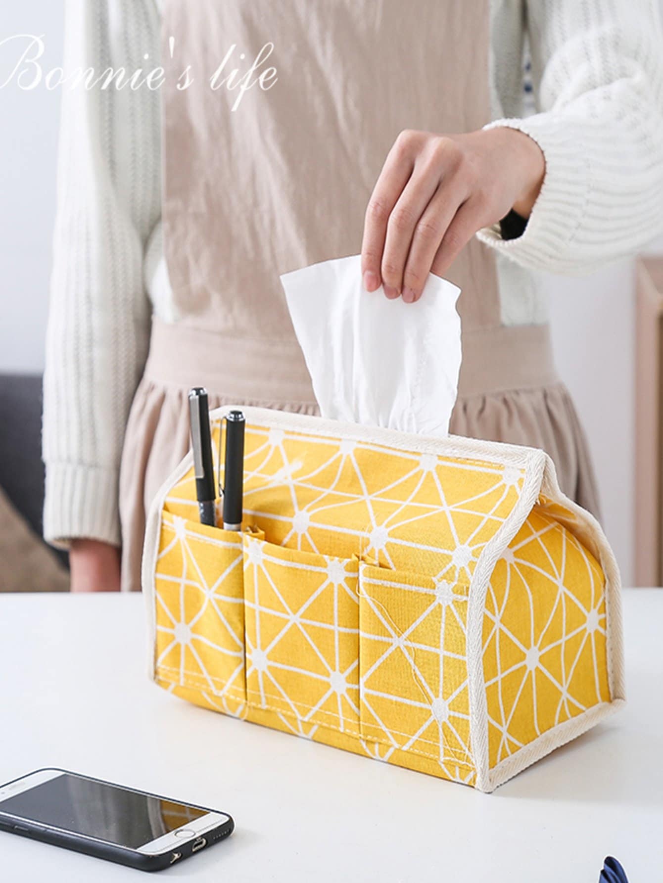 Side Pocket Tissue Storage Bag