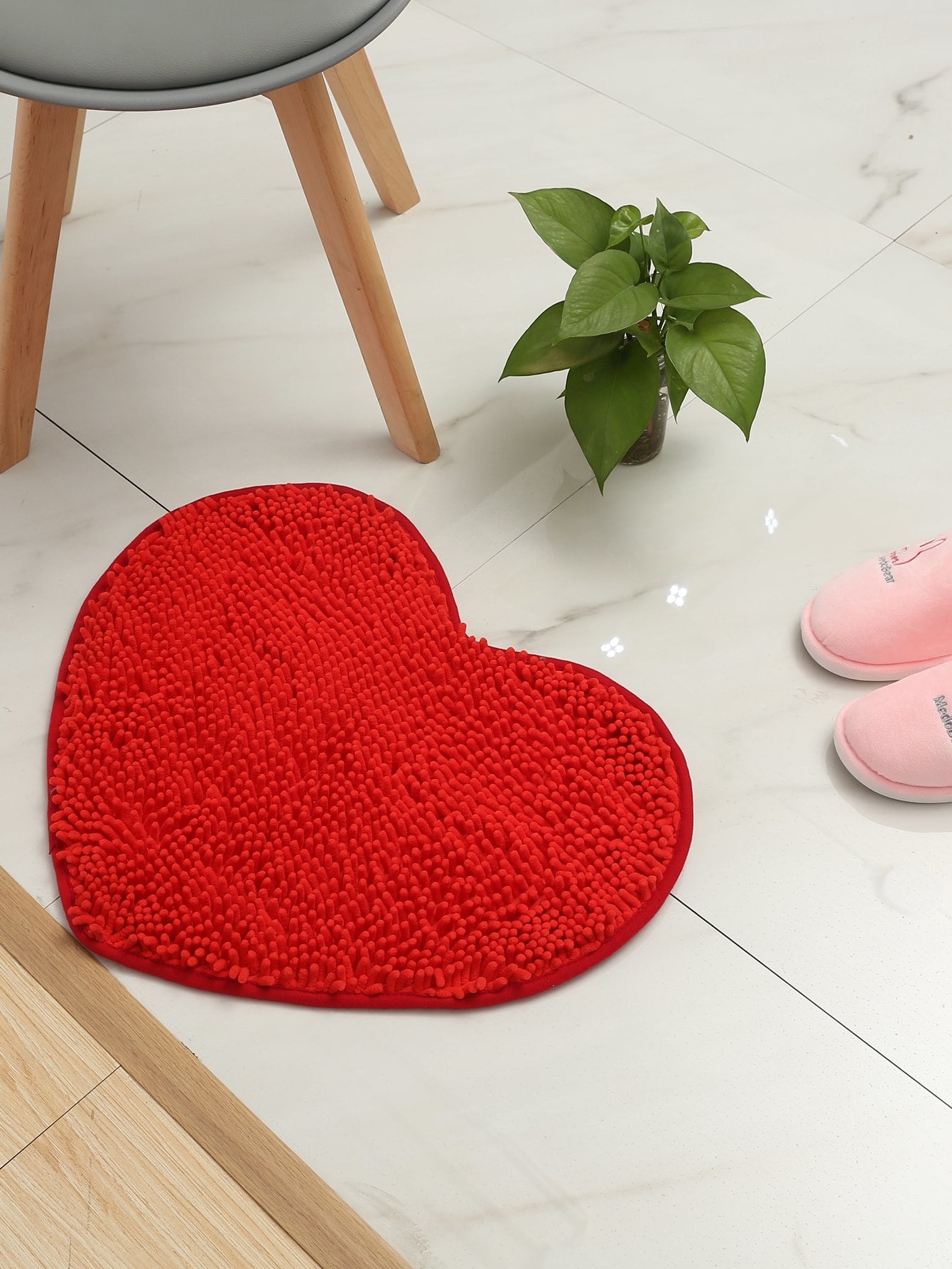 Heart Fluffy Floor Mat