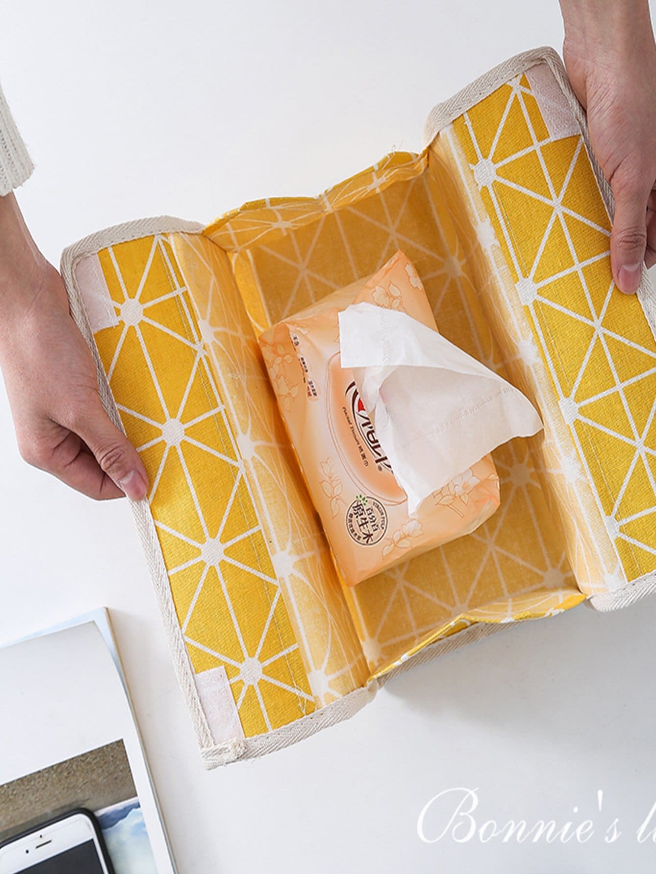 Side Pocket Tissue Storage Bag