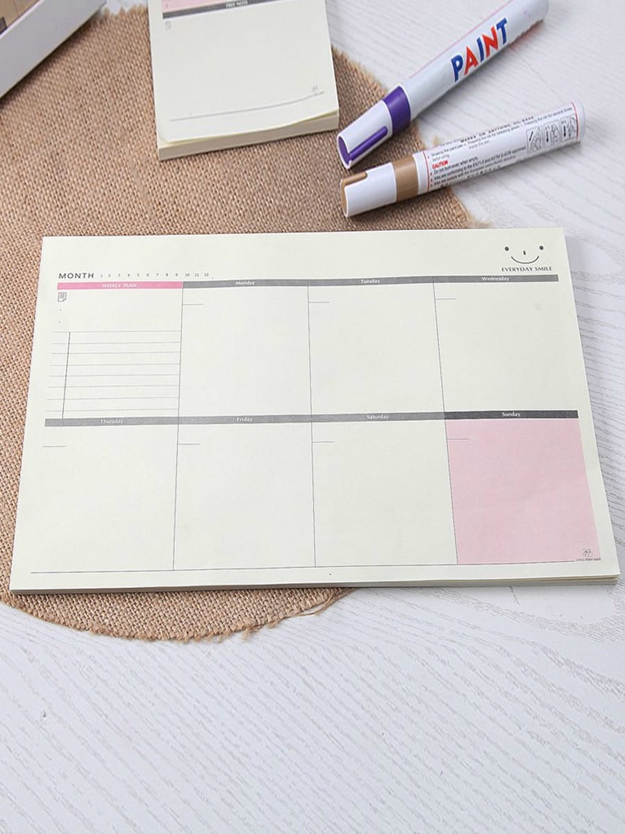 Weekly Plan Notebook 60sheets