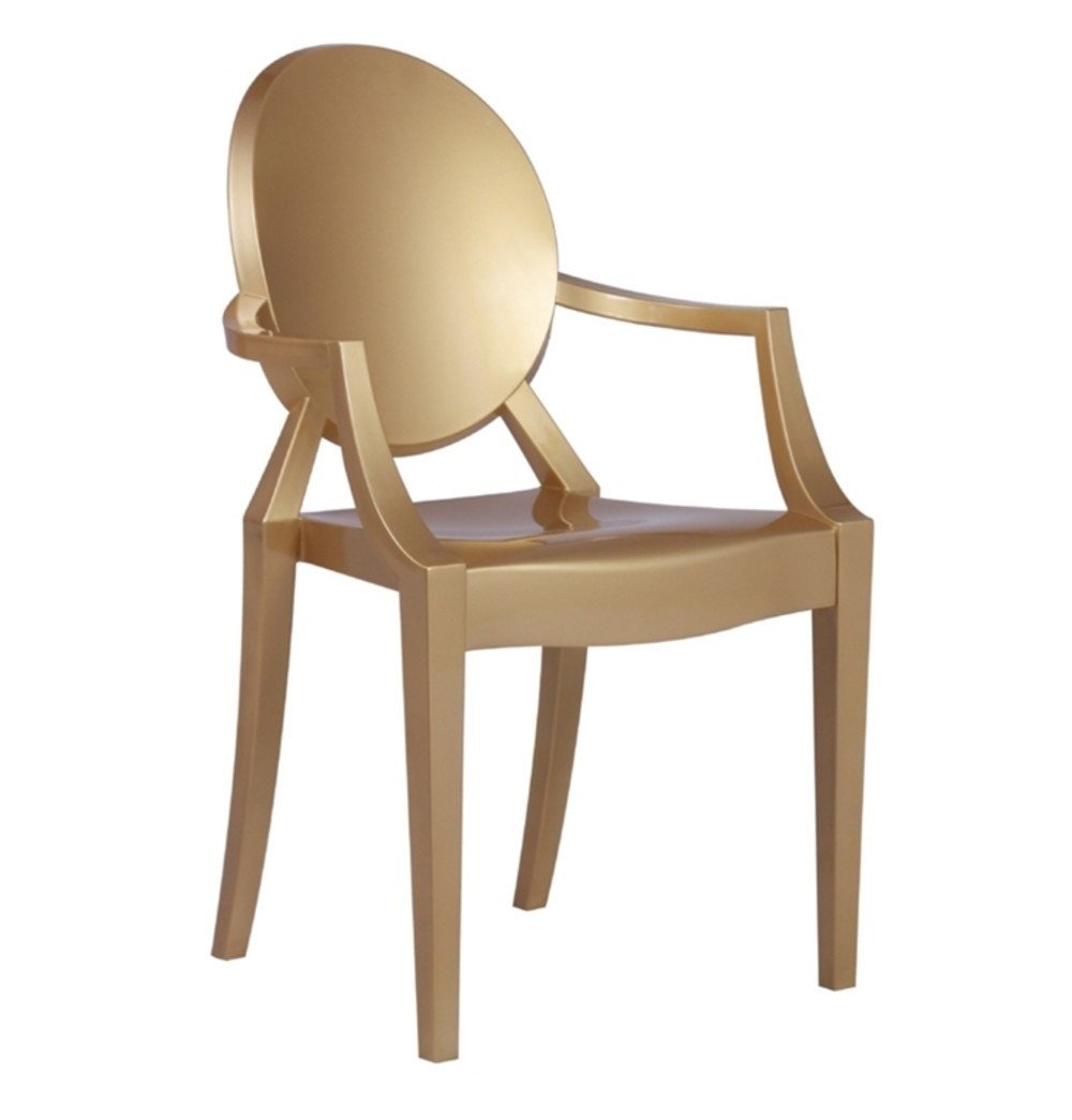 Louis Ghost Armchair - Gold Version - Reproduction