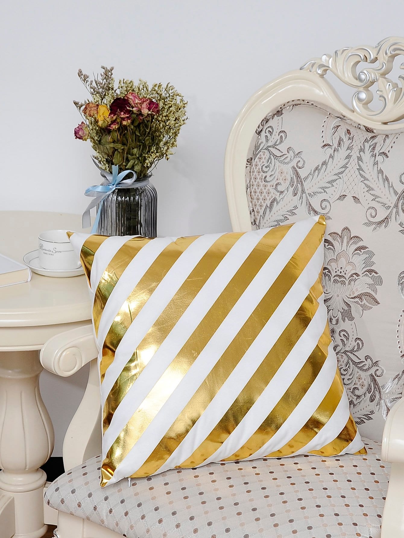 Stripe Pattern Cushion Cover