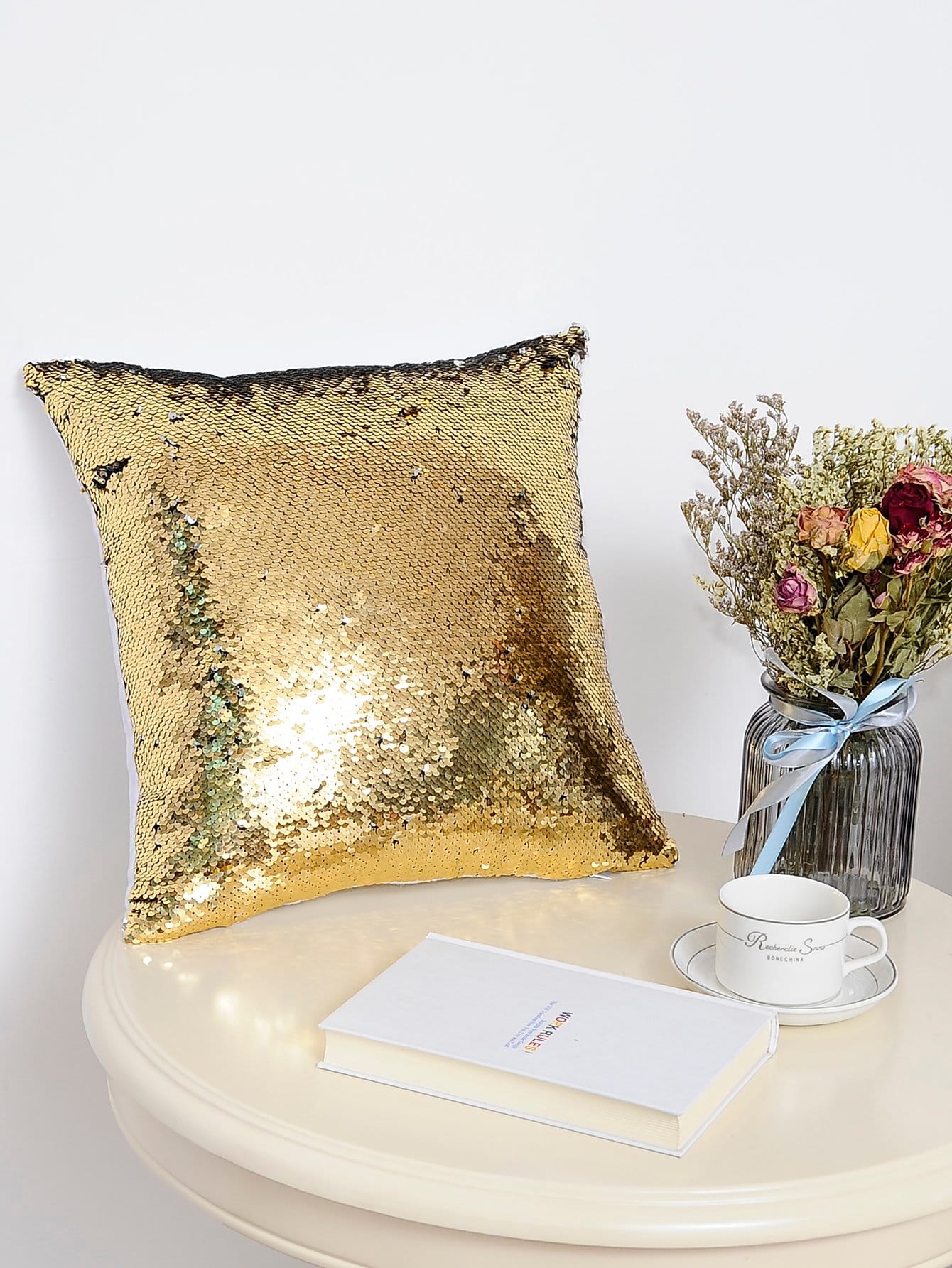 Sequin Design Cushion Cover
