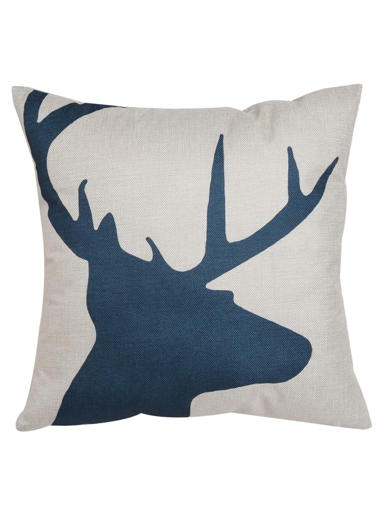 Deer Print Cushion Cover